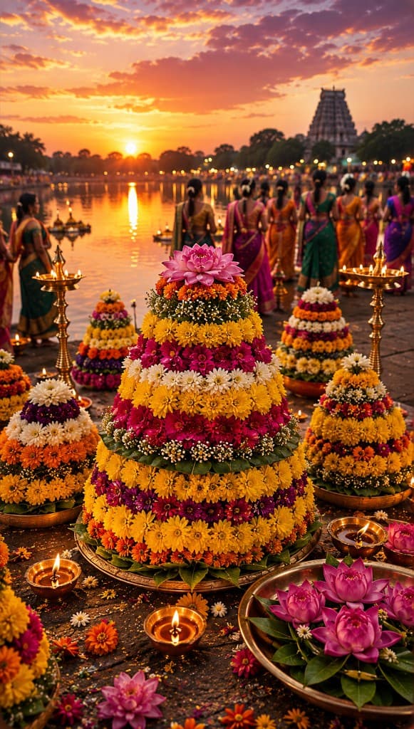 Bathukamma festival artwork